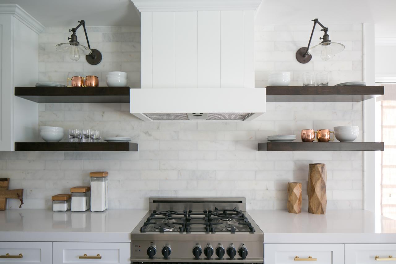 Refresh Your Kitchen With Open Shelving, White Kitchen Cabinets With Open Shelving Units